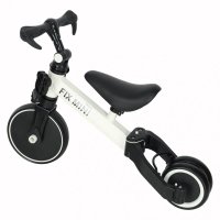 Tricicleta pentru copii Ikonka Trike Fix White cu pedale, 3 in 1, ghidon si sa reglabile, cadru din otel, roti din spuma pentru copii cu varsta cuprinsa intre 1,5 si 4 ani si 30kg - 8