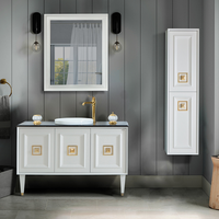 Set mobilier baie Arma 3 piese alb 120 cm - Stil rustic si modern - 3