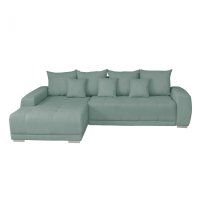 Coltar MARIBO II extensibil, cu arcuri si lada depozitare, colt stanga, mint, 282x205x92 cm - 1