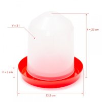 Adapatoare pentru Pui Tip Clopot 3 Litri - Echipament Ideal pentru Pasari - 1