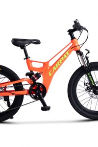 Bicicleta pentru copii MTB-FS Carpat C20344A PortocaliuVerde, roti 20, inaltime utilizator 120-155 cm, greutate suportata 80 kg - 4