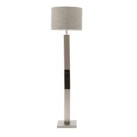 Lampadar din Metal PWL-0940, E27, argintiu-negru-gri, 43x43x153 cm - 2