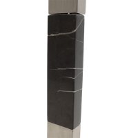 Lampadar din Metal PWL-0940, E27, argintiu-negru-gri, 43x43x153 cm - 3