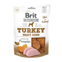 BRIT Jerky Turkey Rondele Meaty pentru Câini, 80g - Recompense Delicioase cu Carne de Curcan - 1