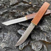 Set doua cutite japoneze fixed blade, maner lemn, 24 cm, camping, vanatoare - 5