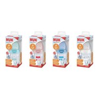 Biberon cu tetina silicon M, 0-6luni, diverse modele, 1 bucata, 150ml, Nuk - 1
