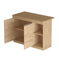 Masa de bucatarie Hanah Home din pal melaminat stejar, dimensiuni 120x88.2x60 cm - 2