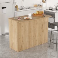 Masa de bucatarie Hanah Home din pal melaminat stejar, dimensiuni 120x88.2x60 cm - 6