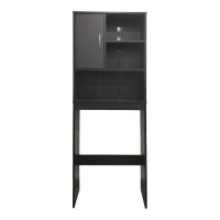 Dulap baie masina de spalat Tazien Gri inchis 60x24x168.5 cm - 3