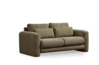 Canapea fixa LILY, 2 locuri, verde, 180x97x73 cm - 1