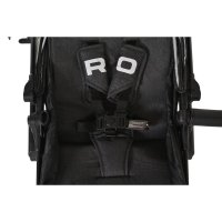Carucior transformabil 2in1 Moni Rio Black pana la 22 kg,Cadru din aluminiu,Spatar reglabil,Scaun reversibil,Roti din spuma EVA pivotante cu amortizor si rulment,Baldachin,cu Husa picioare,Geanta,Plasa insecte,Suport pahar - 8