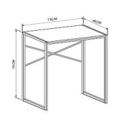 Birou copii fete, roz, 78x46x76 cm - 1