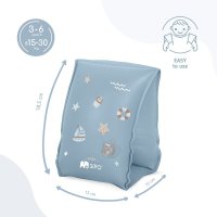 Aripioare de inot Sipo Blue pentru copii 3-6 ani, suport sigur 15-30 kg - 2