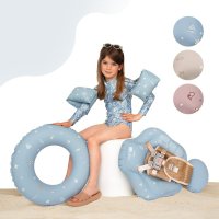 Aripioare de inot Sipo Blue pentru copii 3-6 ani, suport sigur 15-30 kg - 3