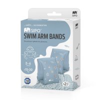 Aripioare de inot Sipo Blue pentru copii 3-6 ani, suport sigur 15-30 kg - 5