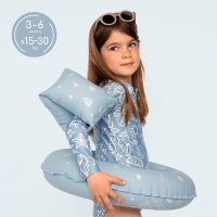 Aripioare de inot Sipo Blue pentru copii 3-6 ani, suport sigur 15-30 kg - 7
