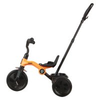 Tricicleta pentru copii Qplay Ant Plus Galben cu roti din spuma EVA, pliere compacta, cosulet pentru jucarii de la 2 ani pana la 25 kg - 1