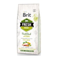 BRIT Fresh Run & Work Adult S-XL, Rață cu Mei, hrană uscată conținut redus cereale câini, activitate intensă, 12kg - 2