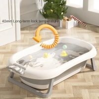 Set Cadita pliabila pentru copii, Little Mom Royal Grey, termometru incorporat si suport anatomic cu tetiera inclus, dimensiune 24 x 92 x 51 cm - 7