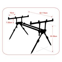 Rod Pod Baracuda RP12, 4 lansete - 2