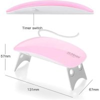 Lampa UVLED pentru Unghii Mini SUN, Roz - 2