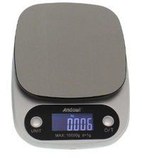 Cantar electronic de bucatarie C305 argintiu cu afisaj digital - 1