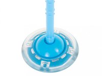 Coarda moderna de sarit pe picior, pentru copii, Ikonka Hula Hoop, cu iluminare led blue - 2