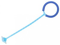 Coarda moderna de sarit pe picior, pentru copii, Ikonka Hula Hoop, cu iluminare led blue - 5