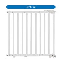 Poarta de siguranta Reer Basic White de perete, reglabila 63-106 cm - 8