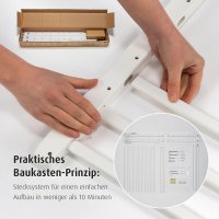 Poarta de siguranta Reer Basic White de perete, reglabila 63-106 cm - 9