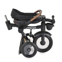 Tricicleta pentru copii Byox Jasper Black pliabila, cu maner parental, spatar reglabil, scaun rotativ, greutate admisa 25 kg - 1