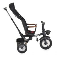 Tricicleta pentru copii Byox Jasper Black pliabila, cu maner parental, spatar reglabil, scaun rotativ, greutate admisa 25 kg - 3