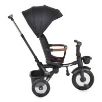 Tricicleta pentru copii Byox Jasper Black pliabila, cu maner parental, spatar reglabil, scaun rotativ, greutate admisa 25 kg - 4