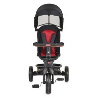 Tricicleta pentru copii Byox Jasper Black pliabila, cu maner parental, spatar reglabil, scaun rotativ, greutate admisa 25 kg - 5
