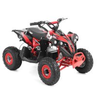 ATV Electric Kinder Eco Wolf XXL 1200W 48V cu 3 Viteze si Roti de 6 Inch, Culoare Rosie - 1