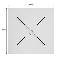 Blat de masa Inspire, Pako World, Gri ciment, 12mm, 60x60 cm - 4