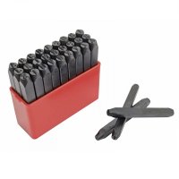 Set poansoane litere Mannesmann 244-06, 6 mm, 26 piese pentru metal - 1