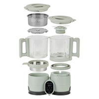 Robotul multifunctional Nutribaby Glass 4 in 1 din sticla si otel inoxidabil - Celadon Green de la Babymoov - 4