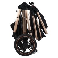 Carucior pentru copii Novokids X2000 Negru 2 in 1 cu spatar reglabil si accesorii - 5