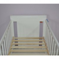 Patut copii din lemn Mira 120x60 cm alb cu sertar - 4