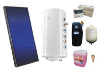 Pachet sistem solar presurizat, panou Sunsystem PК SL FP 2.0, Boiler 2 serpentine 120 litri, controller, vas expansiune, grup pompare, aerisitor 1/2, antigel - 1