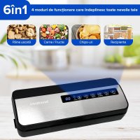Aparat de vidat si sigilat alimente IMA Trend, 130W cu 80kpa, 5 functii vidare umed/uscata/soft, 30 cm, Gri - 8
