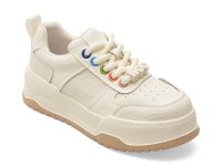 Pantofi sport PASS COLLECTION albi, MQ60007, din piele naturala - 1