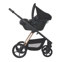 Scoica auto Espiro Pi Bej pentru bebelusi, 40-87 cm, 0-13 kg, grupa 0+, fixare cu centura masinii - 1