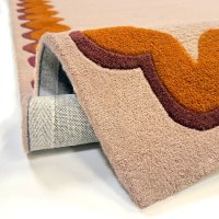 Covor traversa Flair Rugs Wiggle Wool, portocaliu, 80x230 cm, lana 100%, tuftat manual - 2