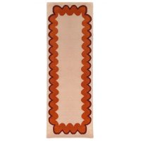 Covor traversa Flair Rugs Wiggle Wool, portocaliu, 80x230 cm, lana 100%, tuftat manual - 5