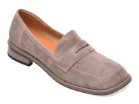 Mocasini GRYXX gri, A599, din piele intoarsa - 1