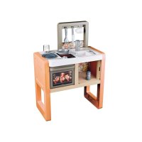 Bucatarie de jucarie Smoby Vanilla, cu 11 accesorii, 80% materiale reciclate, 36 luni+ - 1