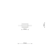 Lustra suspendata LED Rio 55 Olive 4000K 55x16x150 cm - 10