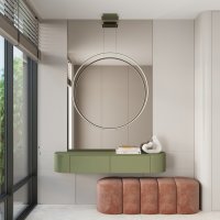 Lustra suspendata LED Rio 55 Olive 4000K 55x16x150 cm - 13